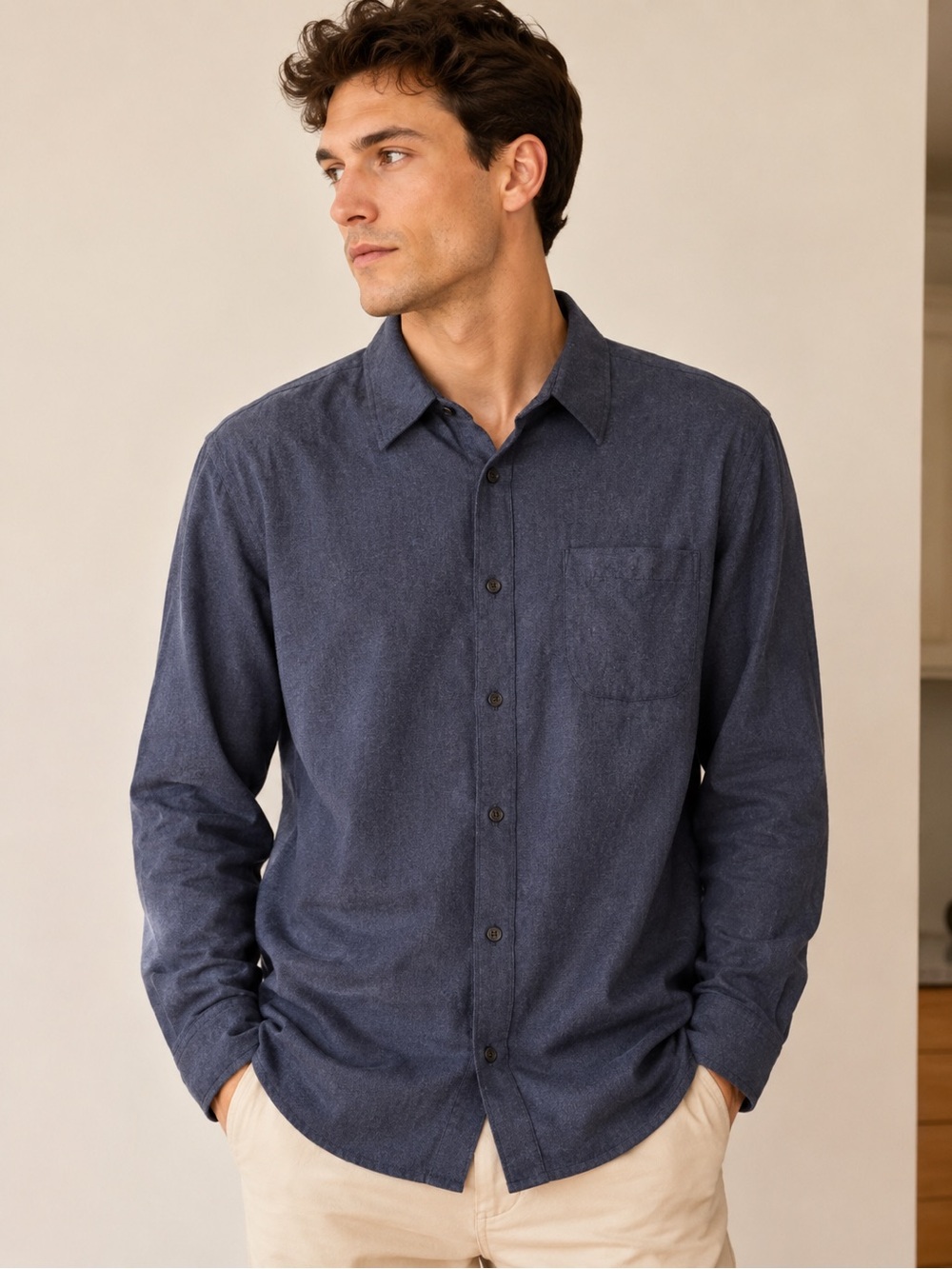 Max 'n Chester Signature Men's Long Sleeve Shirt NWT XXL Contemporary Minimalist